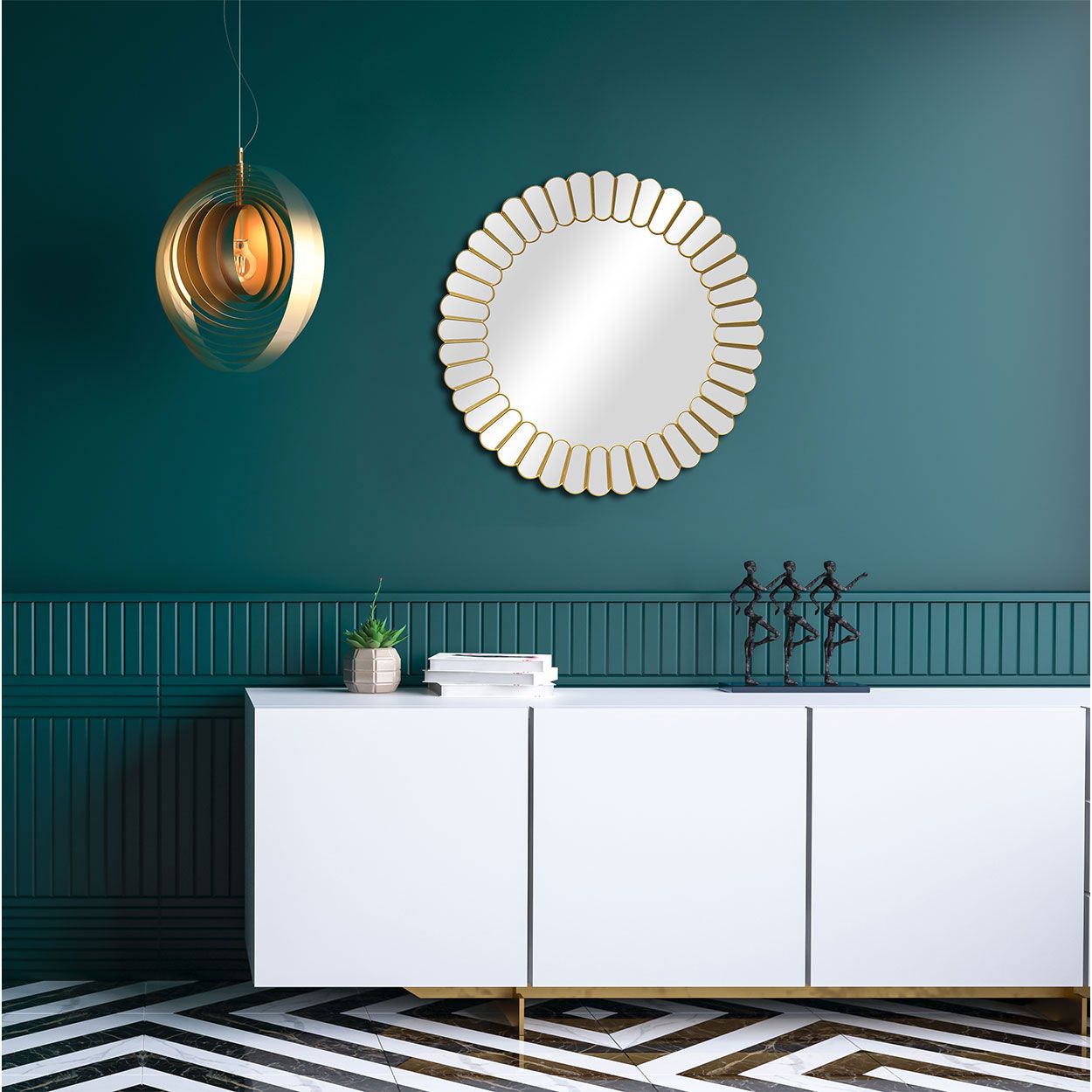 Shine Round Mirror 60cm