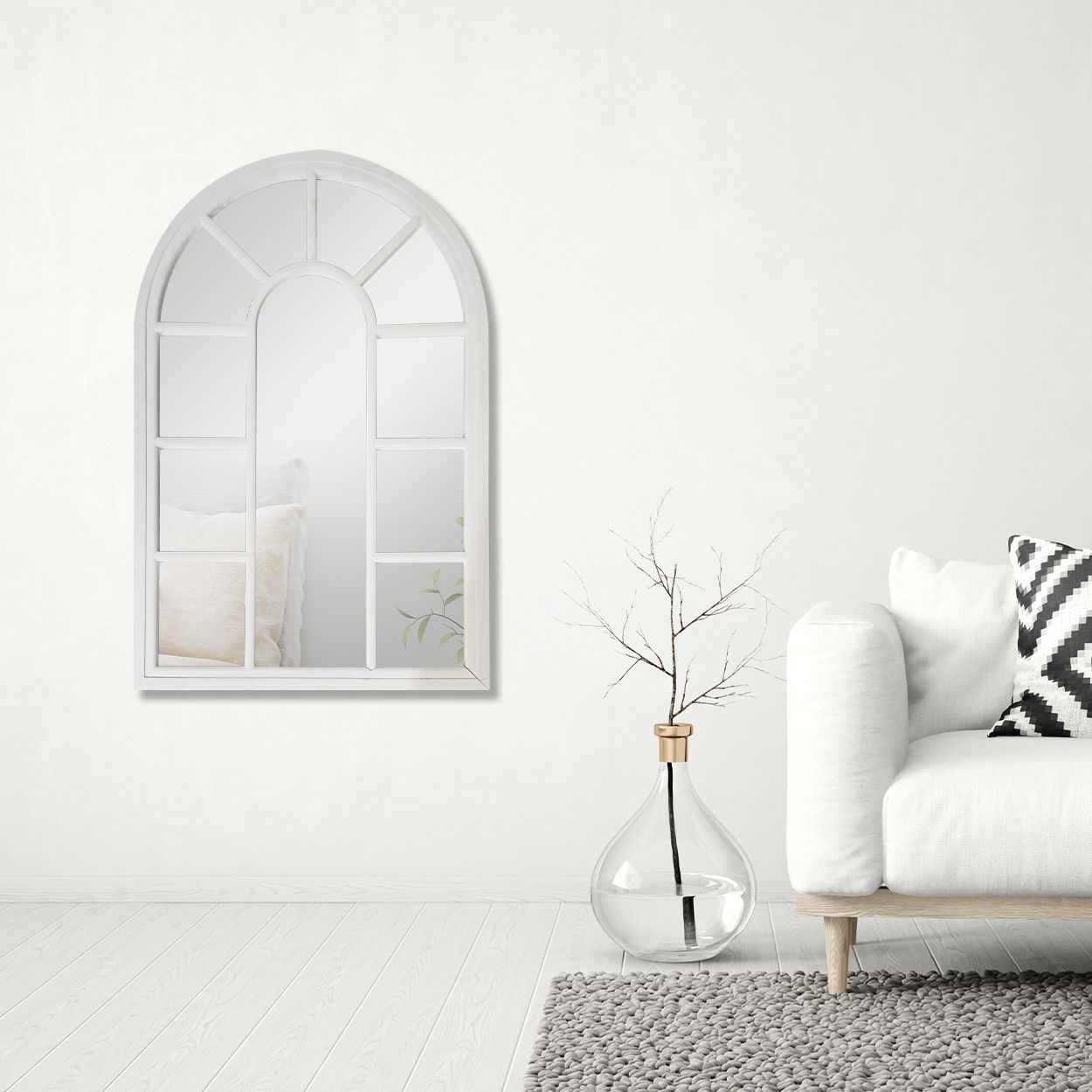 Window Mirror White 60cm x 90cm