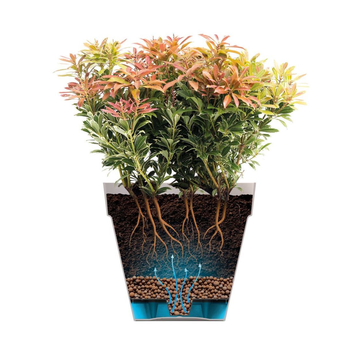 Loft Urban Round Pot 30cm - Green