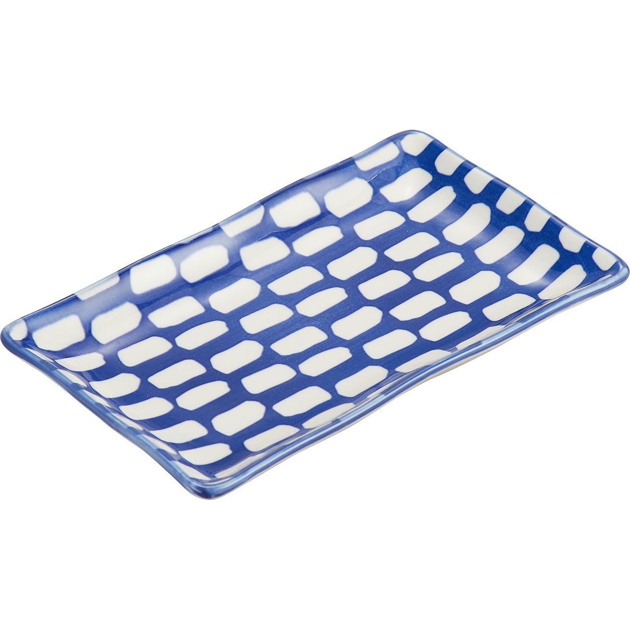Geo Platter Navy