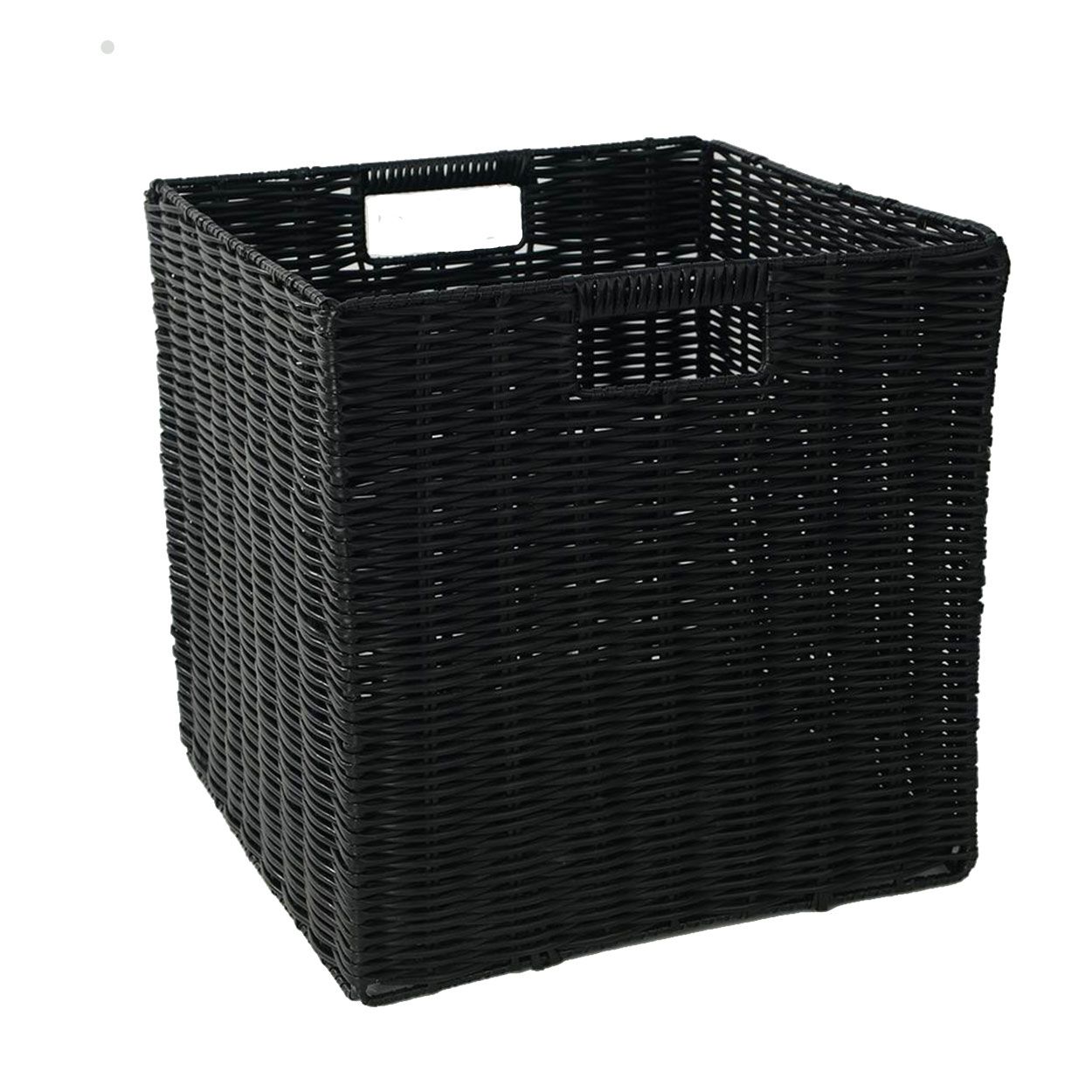 Foldable Black Storage Basket
