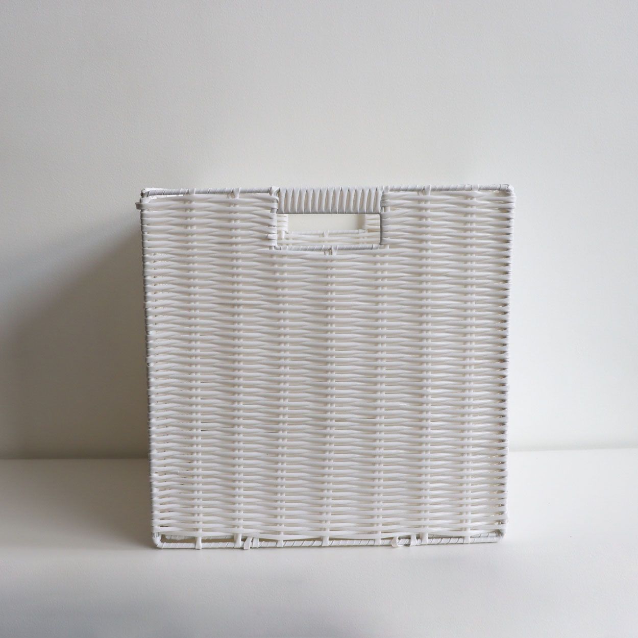 Foldable White Storage Basket