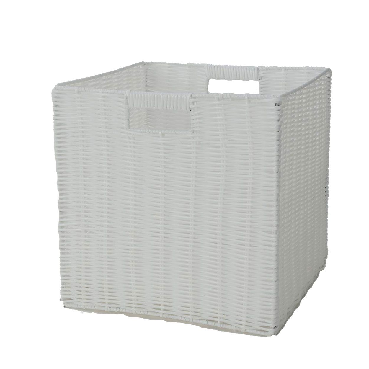 Foldable White Storage Basket