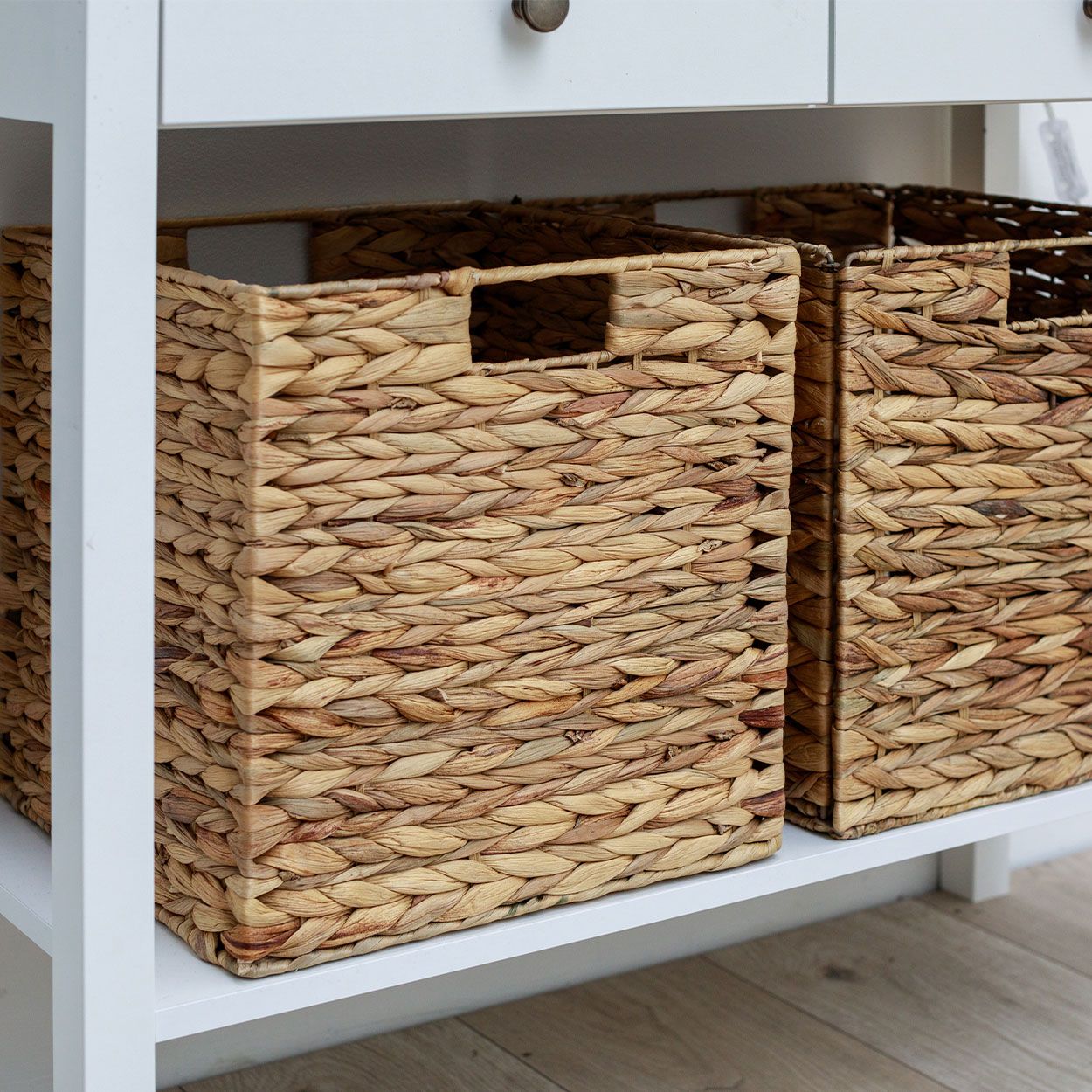 Foldable Natural Water Hyacinth Storage Basket