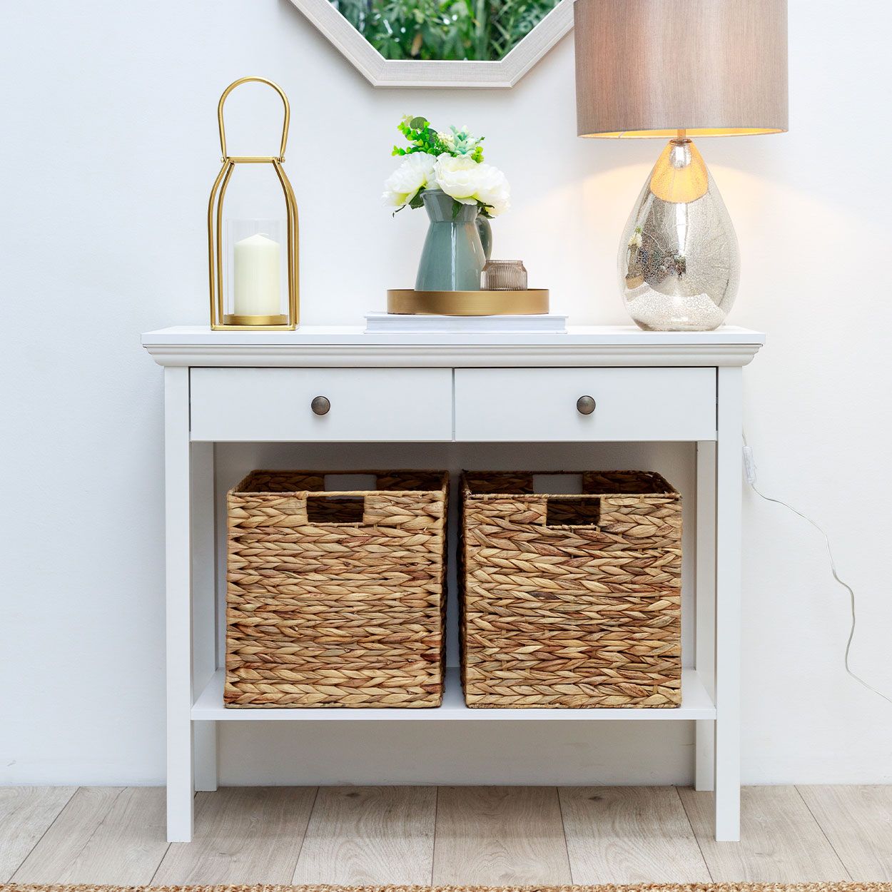 Foldable Natural Water Hyacinth Storage Basket