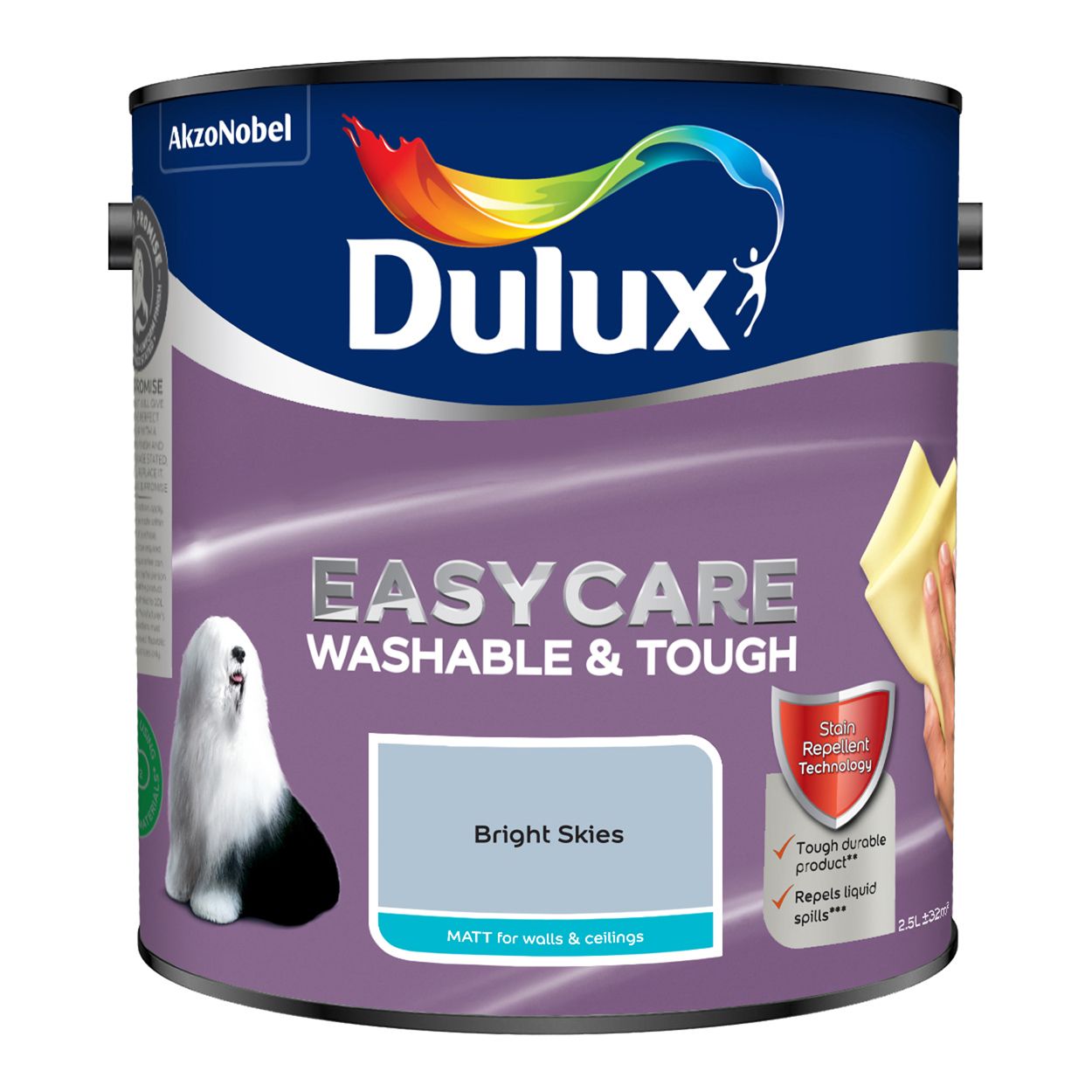Dulux Easycare Washable & Tough Matt Bright Skies 2.5L