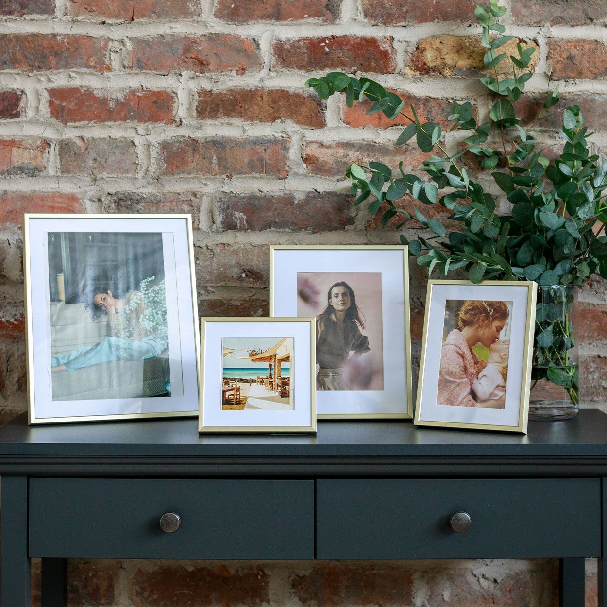 Aluminum Brass Photo Frame-6X6Inch