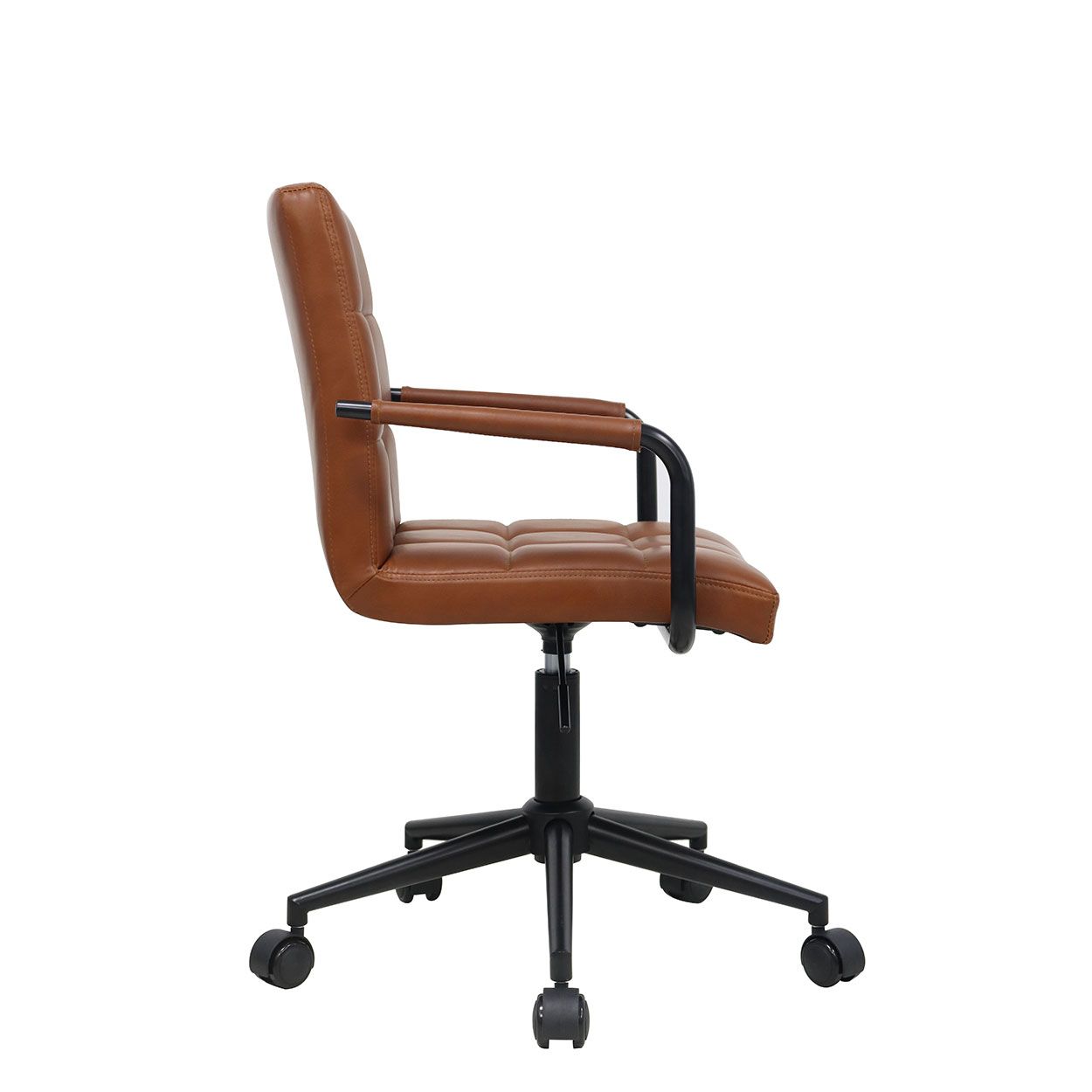 Ella Faux Leather Office Chair Tan