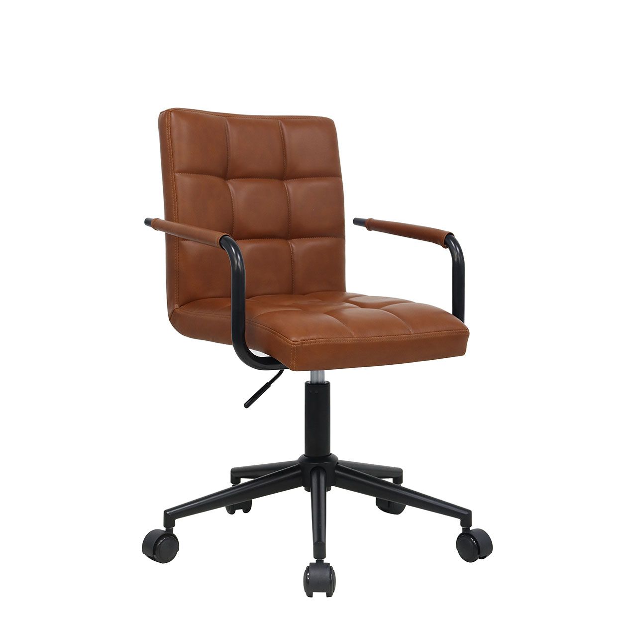 Ella Faux Leather Office Chair Tan