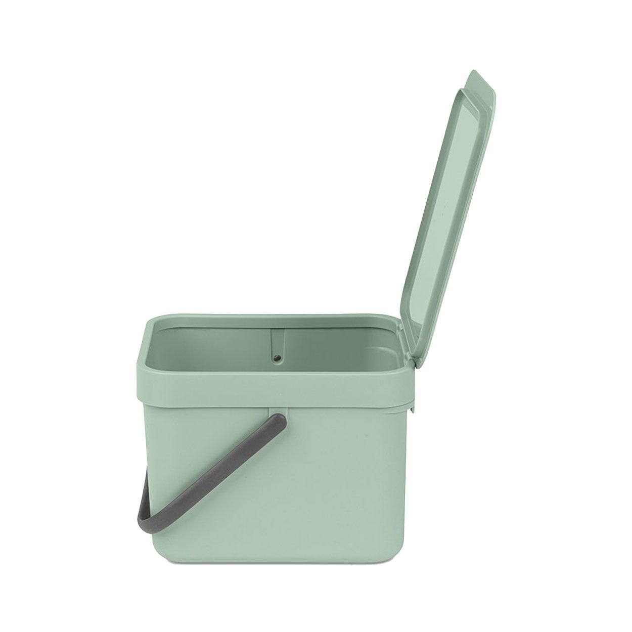 Brabantia Sort & Go Waste Bin, 6 Litre, Jade Green