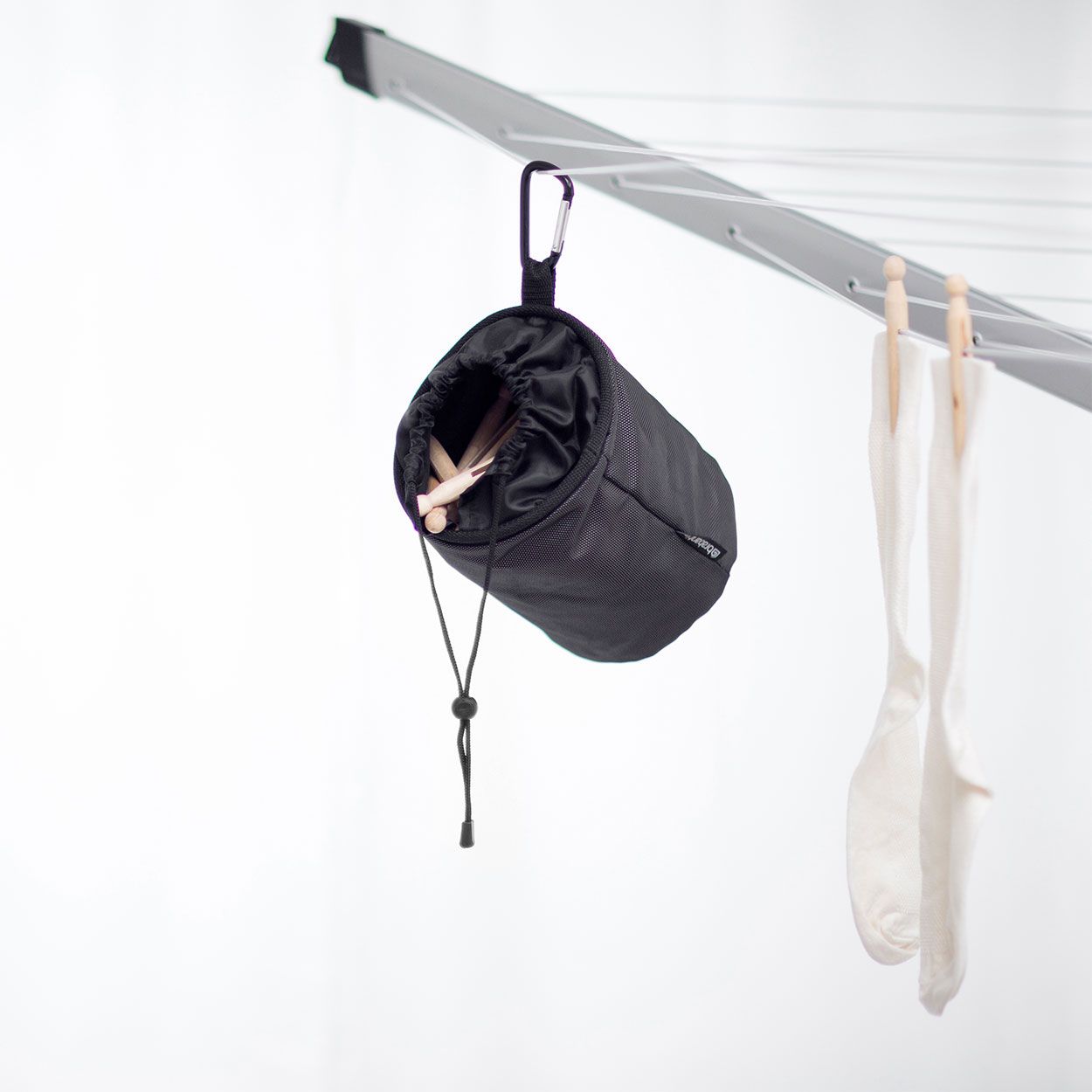 Brabantia Assorted Peg Bag in Black/Grey/Green