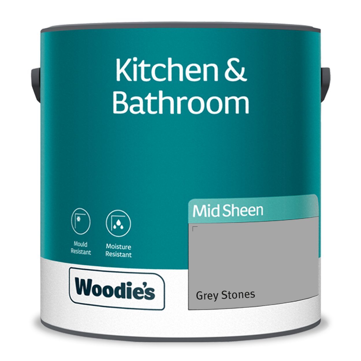 Woodie's Kitchen & Bathroom Grey Stones 2.5Ltr