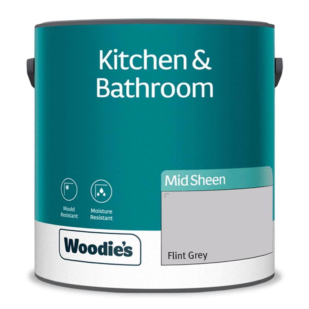 Woodie's Kitchen & Bathroom Flint Grey 2.5Ltr
