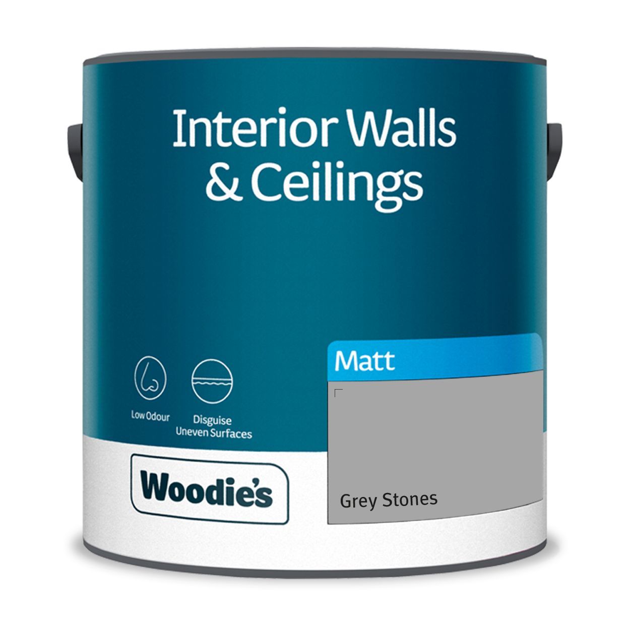Woodie's Vinyl Matt Grey Stones 2.5Ltr