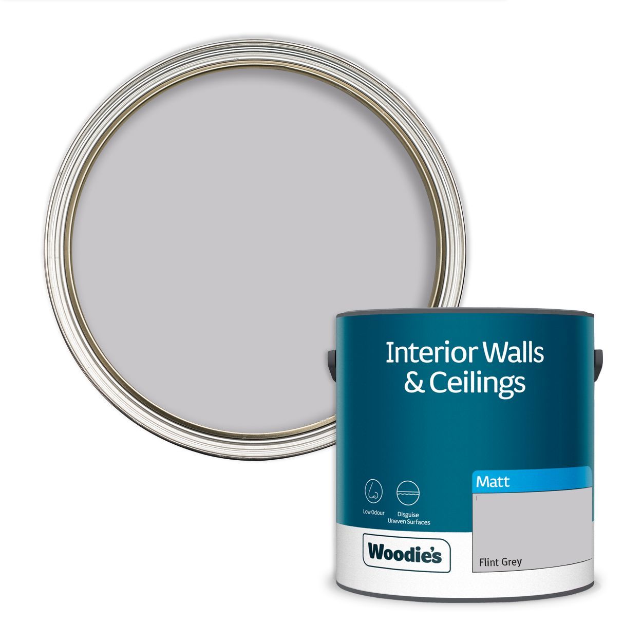 Woodie's Vinyl Matt Flint Grey 2.5Ltr