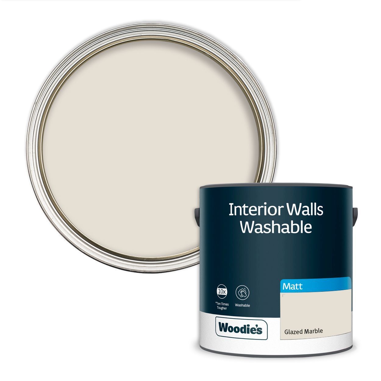 Woodie's Washable Matt Glazed Marble 2.5Ltr