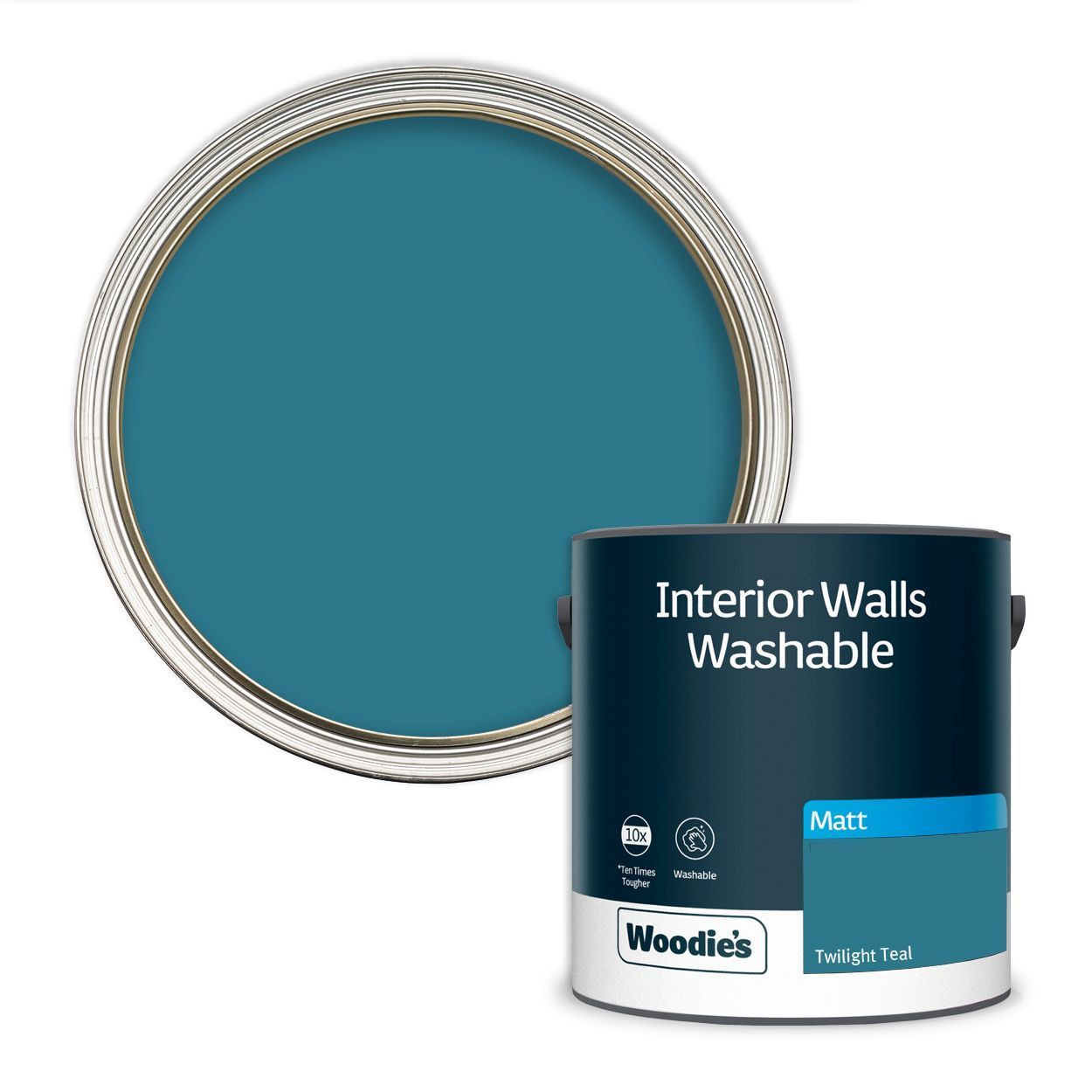 Woodie's Washable Matt Twilight Teal 2.5Ltr