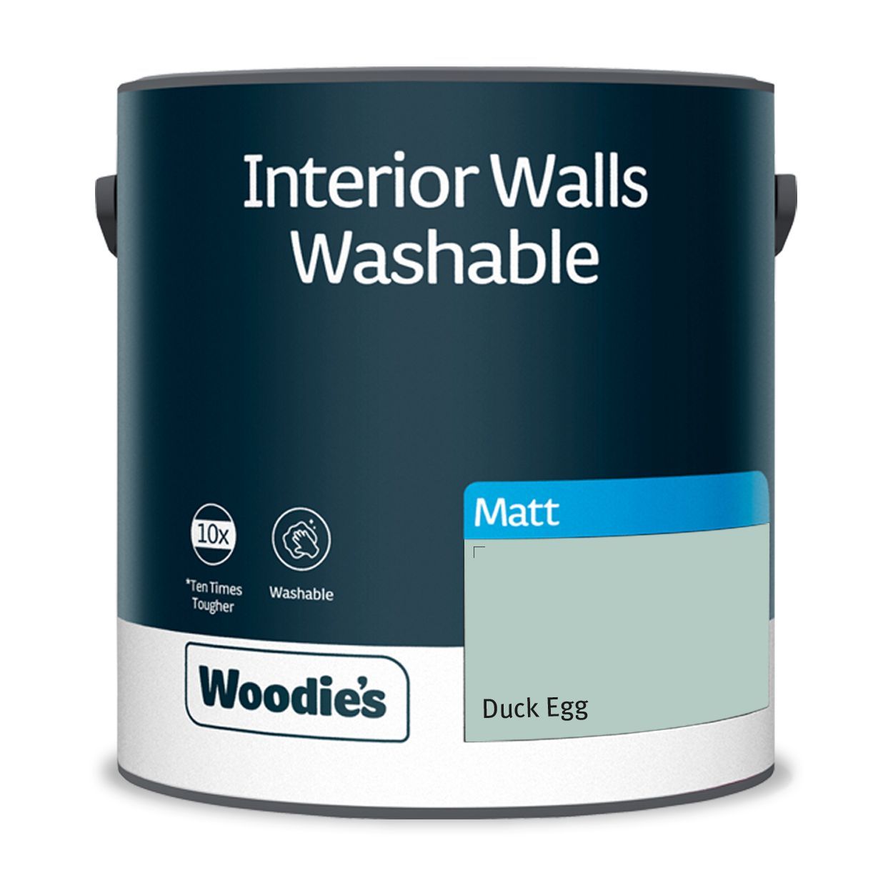 Woodie's Washable Matt Duck Egg 2.5Ltr