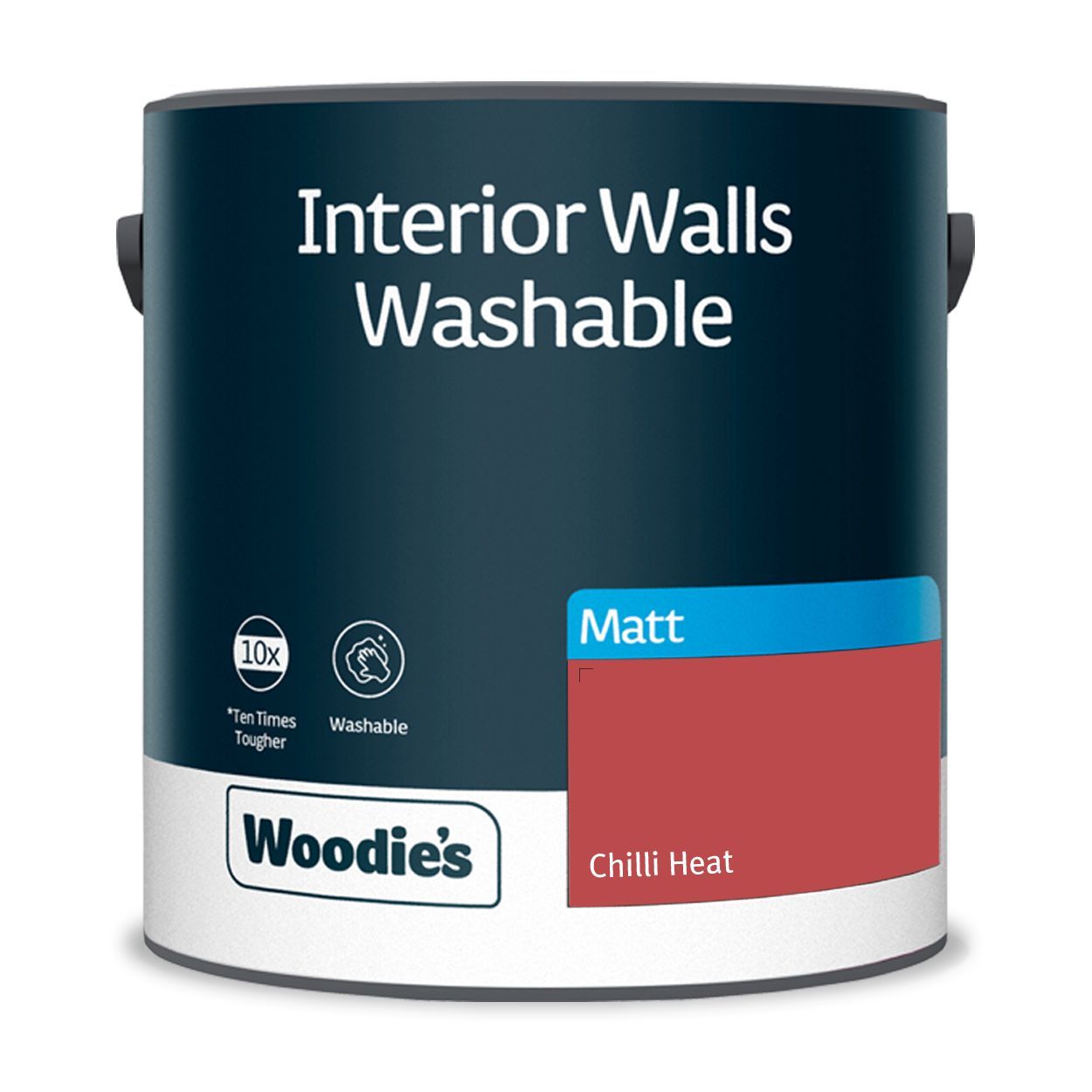 Woodie's Washable Matt Chilli Heat 2.5Ltr