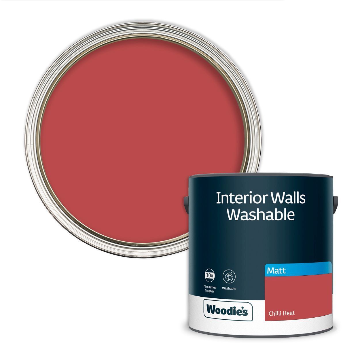 Woodie's Washable Matt Chilli Heat 2.5Ltr