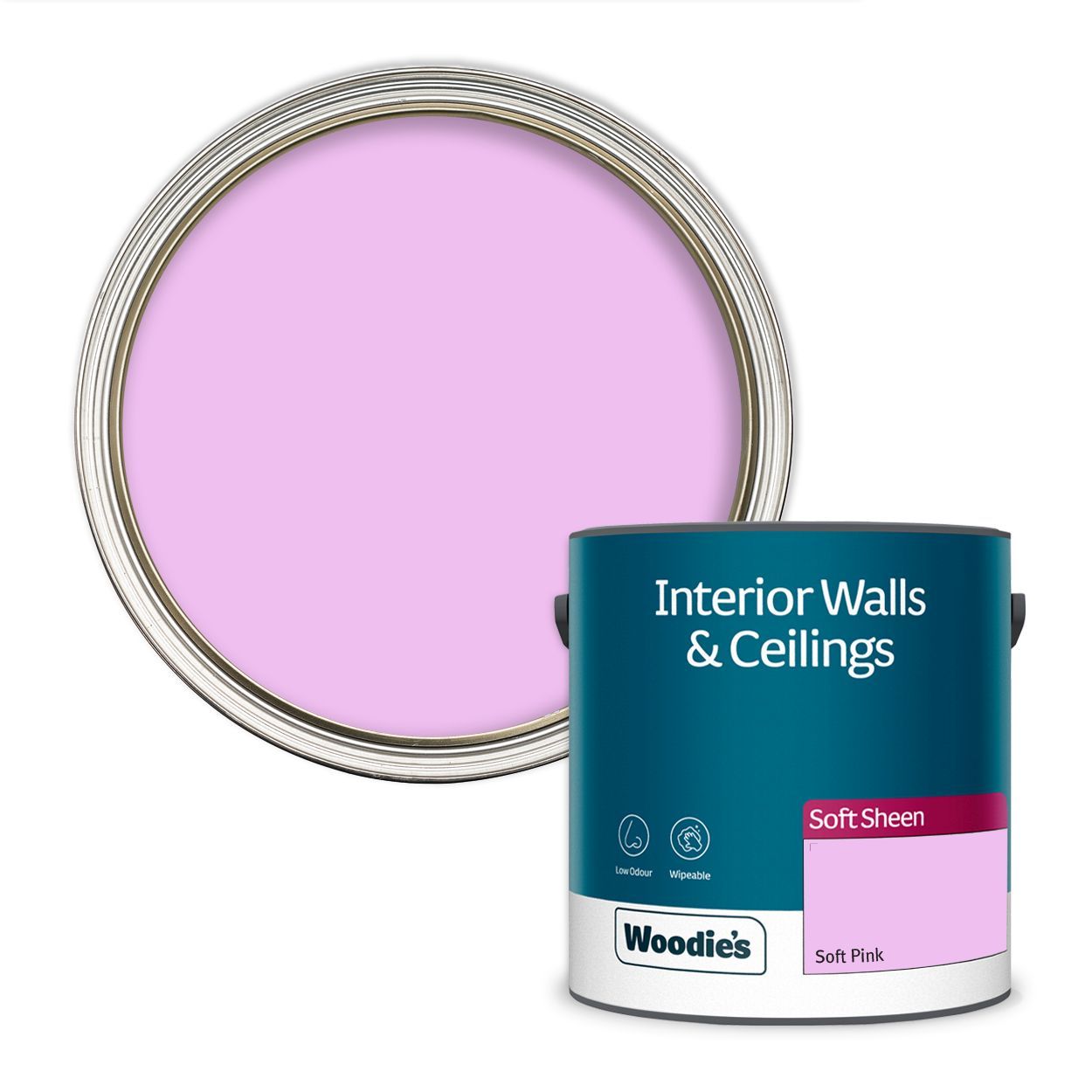 Woodie's Vinyl Soft Sheen Soft Pink 2.5Ltr