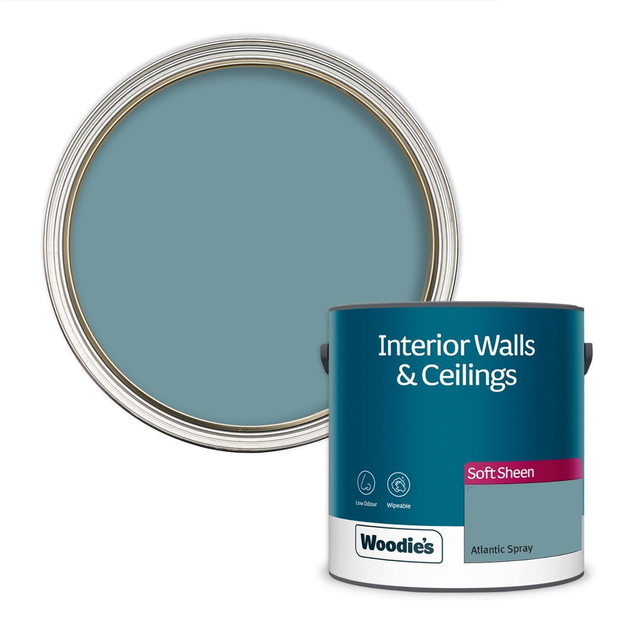 Woodie's Vinyl Soft Sheen Atlantic Spray 2.5Ltr