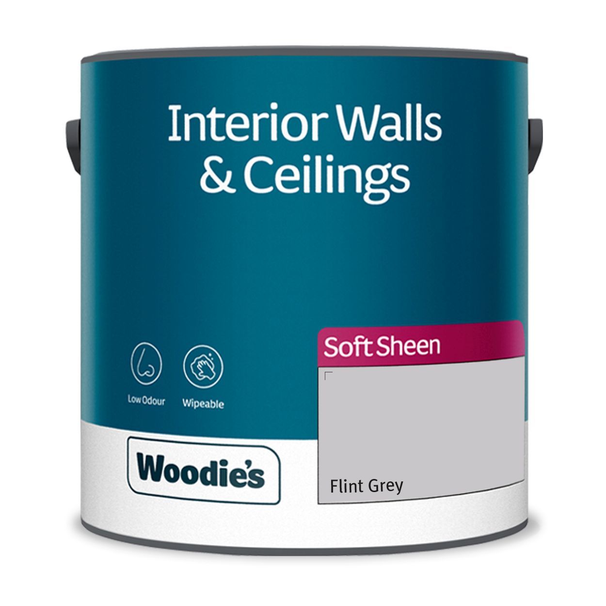 Woodie's Vinyl Soft Sheen Flint Grey 2.5Ltr