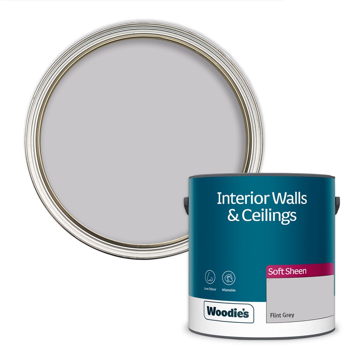 Woodie's Vinyl Soft Sheen Flint Grey 2.5Ltr