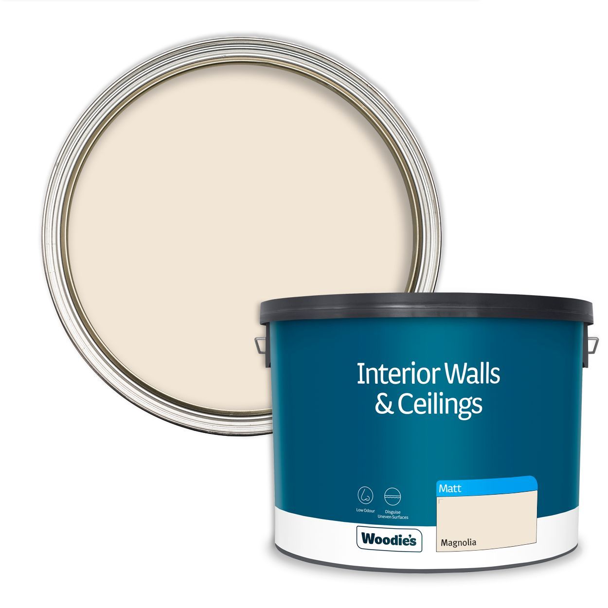 Woodie's Vinyl Matt Magnolia 10Ltr