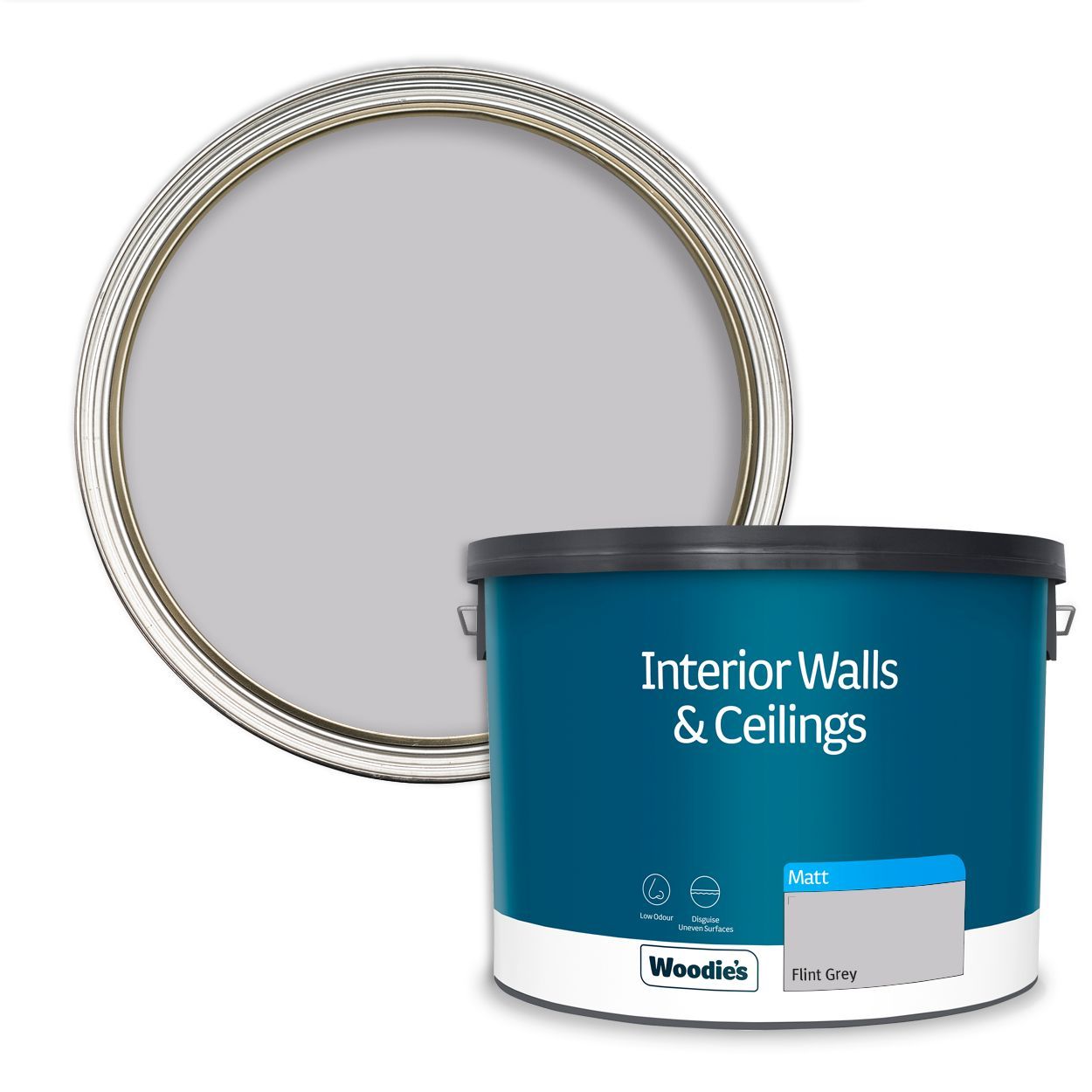 Woodie's Vinyl Matt Flint Grey 10Ltr