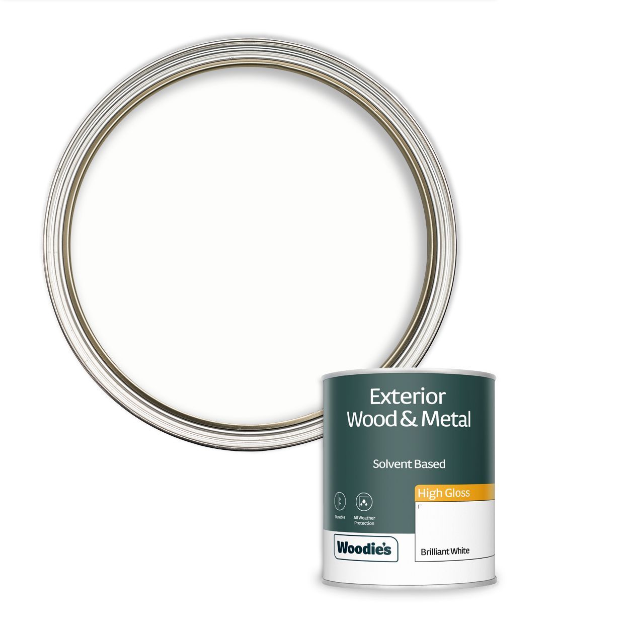 Woodie's Exterior High Gloss Brilliant White 750Ml