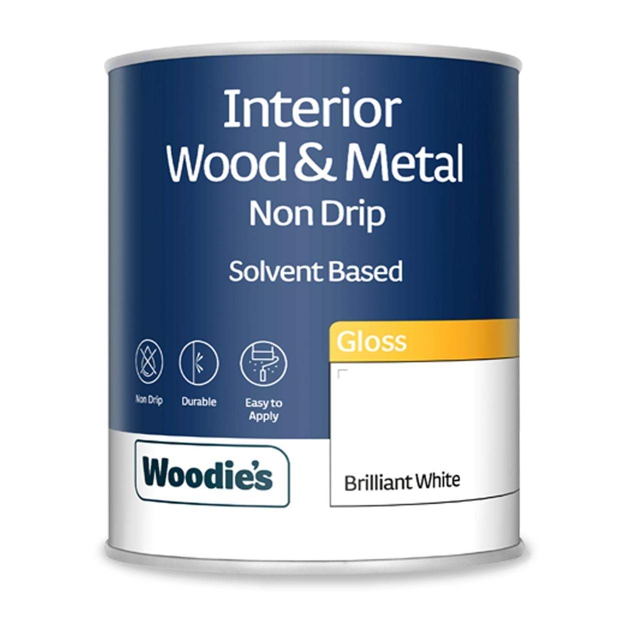 Woodie's Non Drip Gloss Brilliant White 750Ml