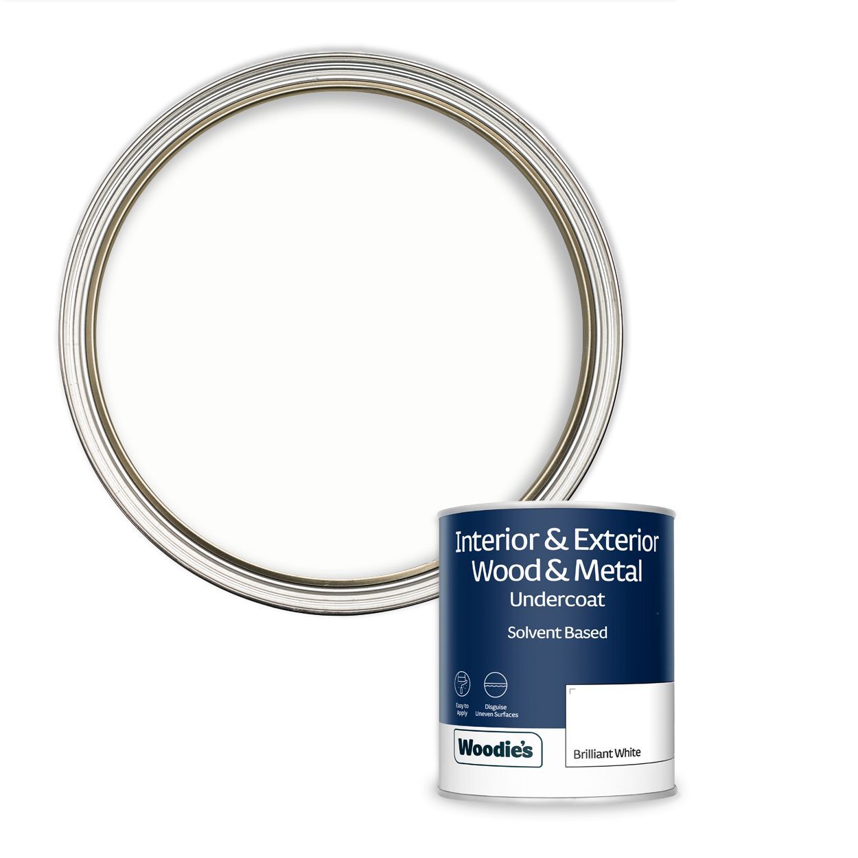 Woodie's Undercoat Brilliant White 750Ml