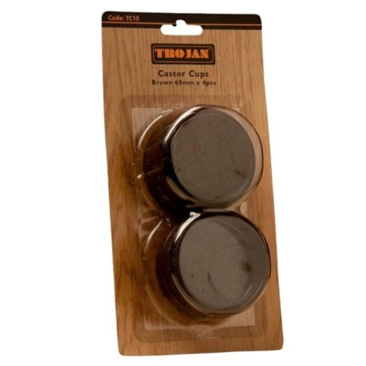 Furniture Castor Cups Brown