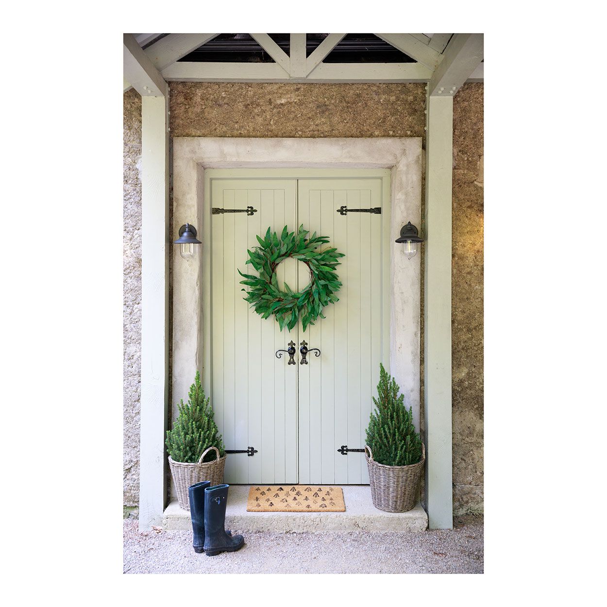 Natural Fern Wreath 60cm