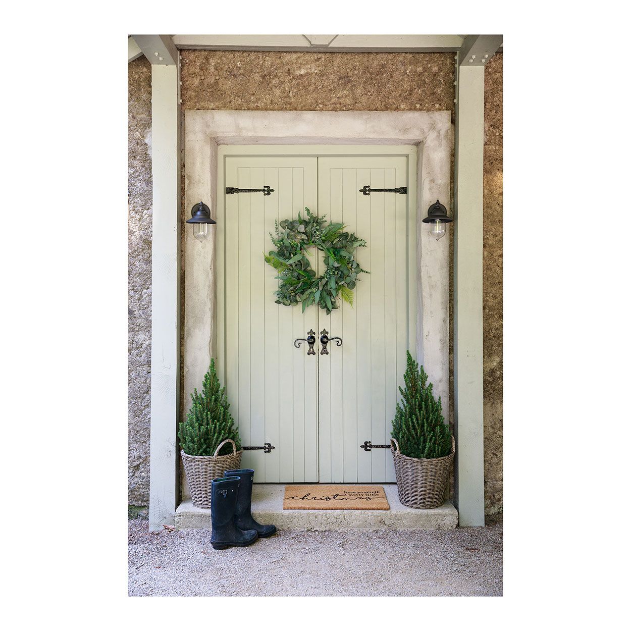 Natural Fern Wreath 60cm