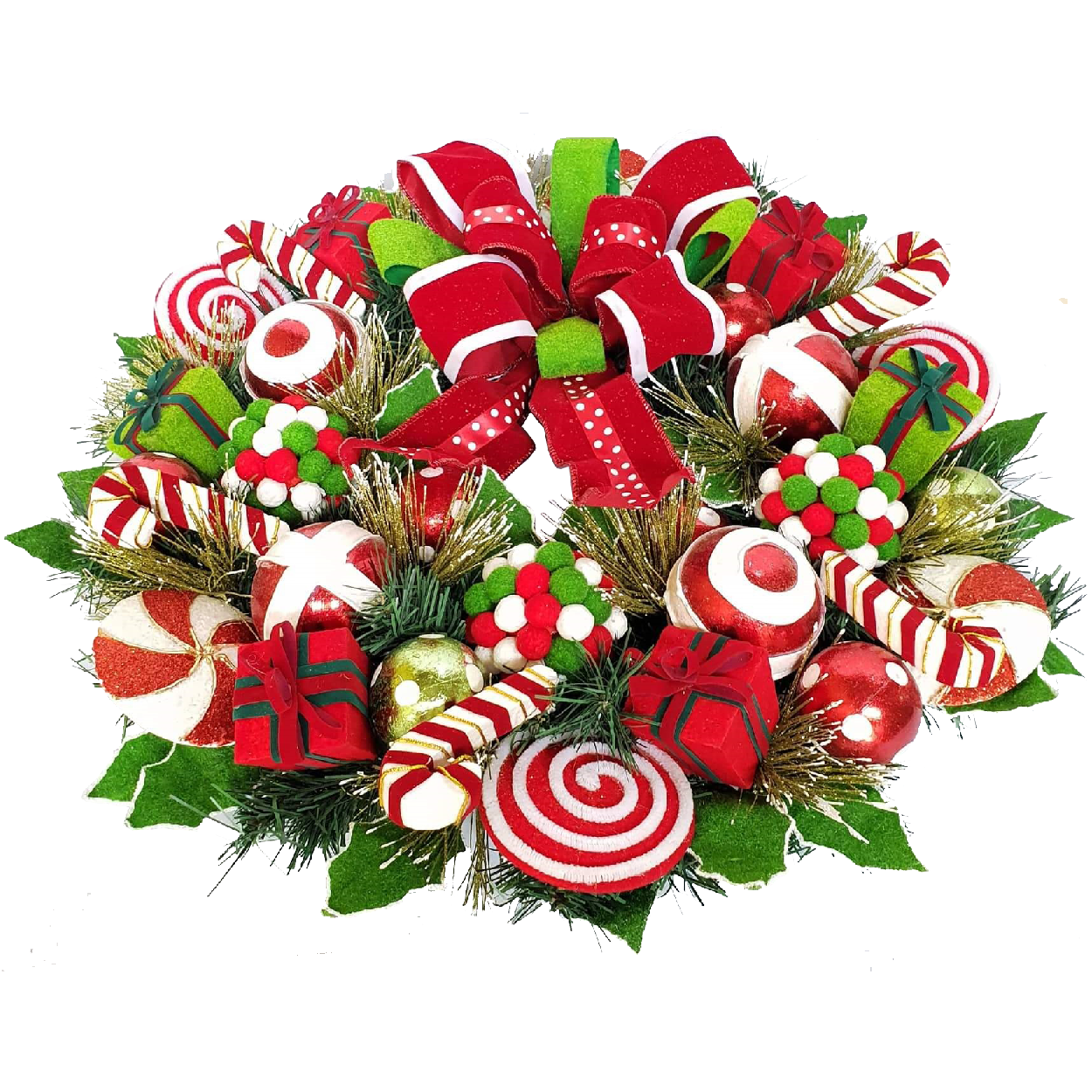Peppermint Wreath