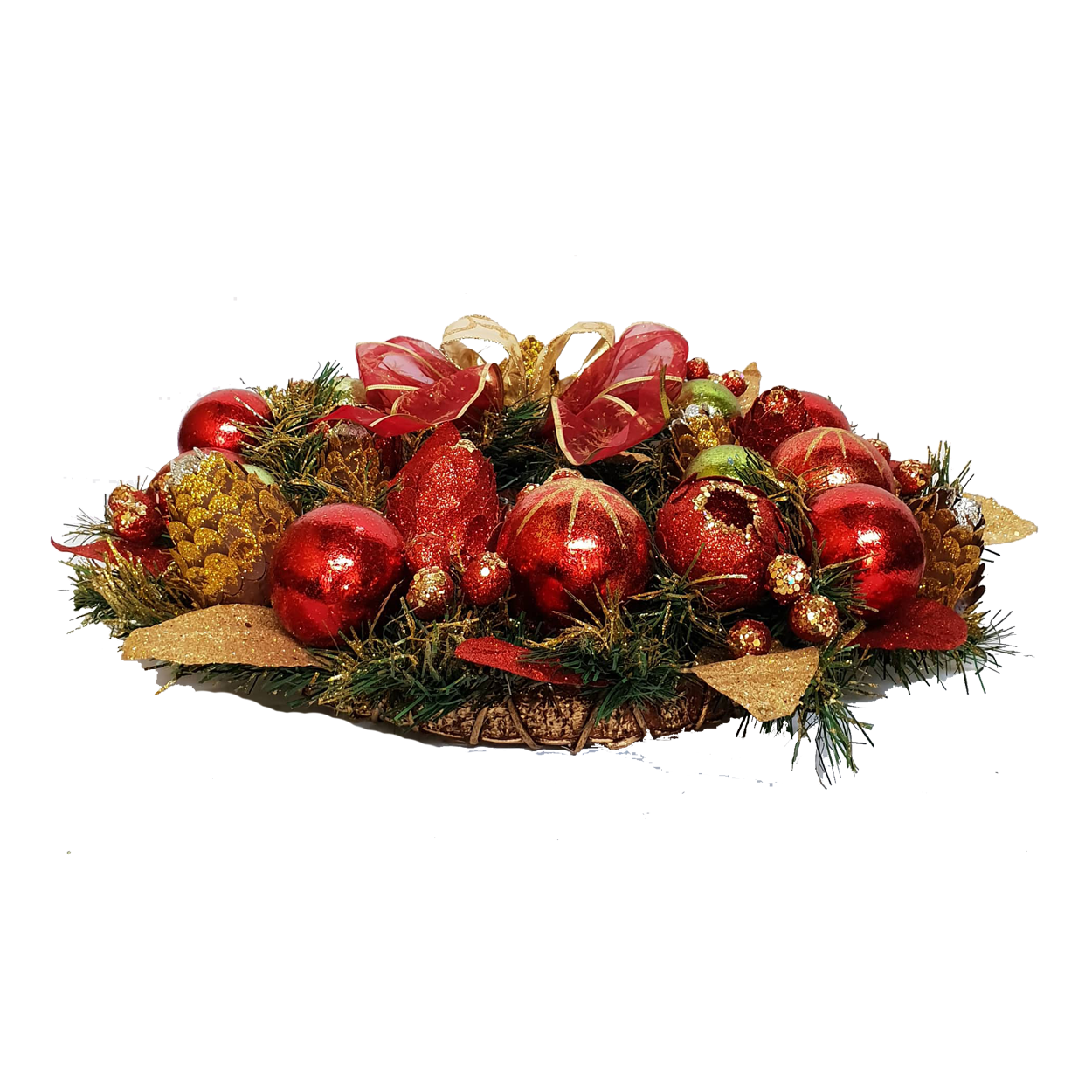 Red Wreath With Baubles