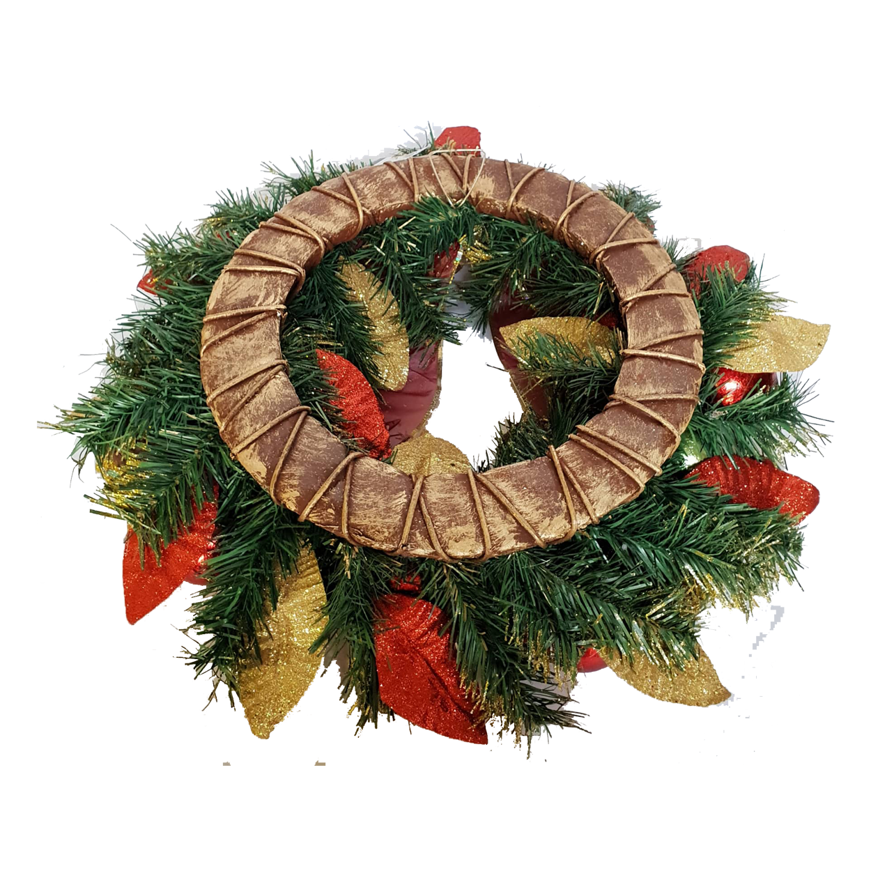 Red Wreath With Baubles
