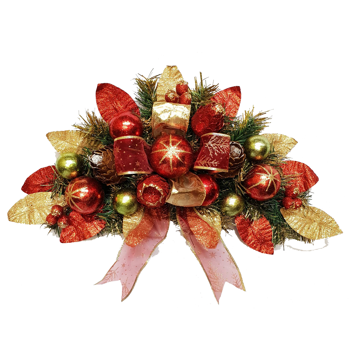 Red Swag With Baubles