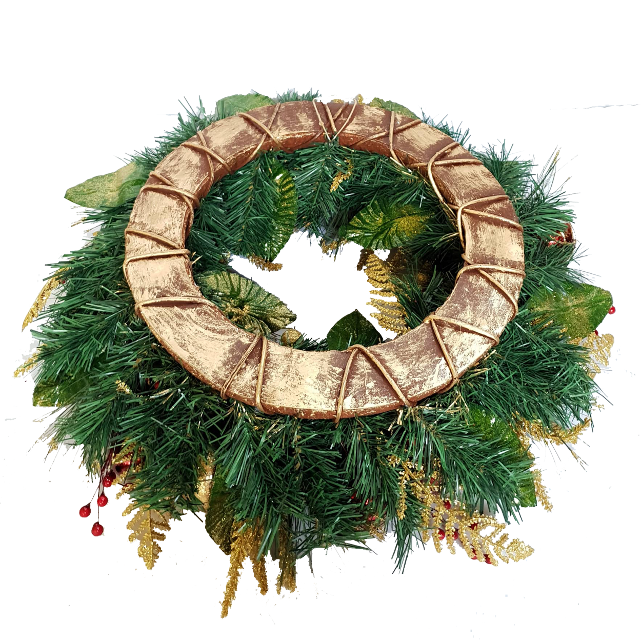 Red Wreath with Gardenia