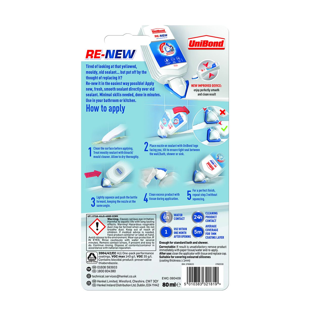 UniBond Renew Kitchen & Bathroom Sealant