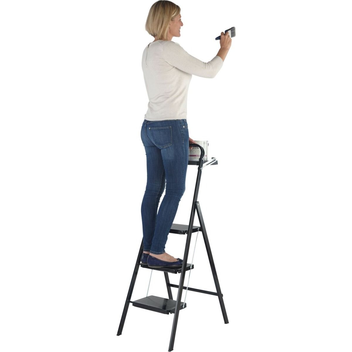 Werner 3 Tread Step Stool - With Tool Tray