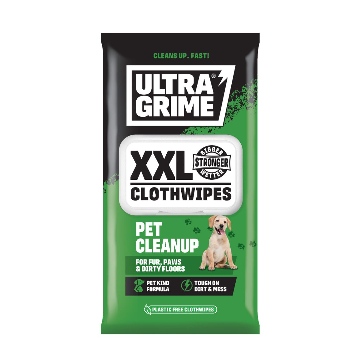 Ultragrime Pet Care Xxl+ Clothwipes 40Pk