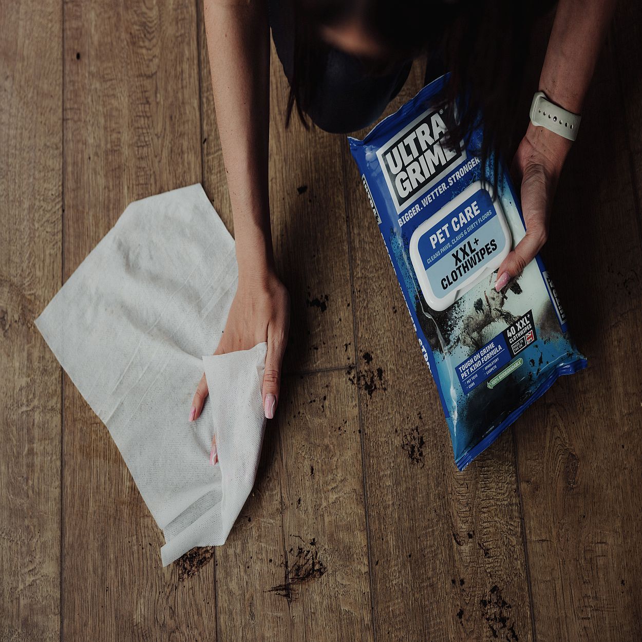 Ultragrime Pet Care Xxl+ Clothwipes 40Pk