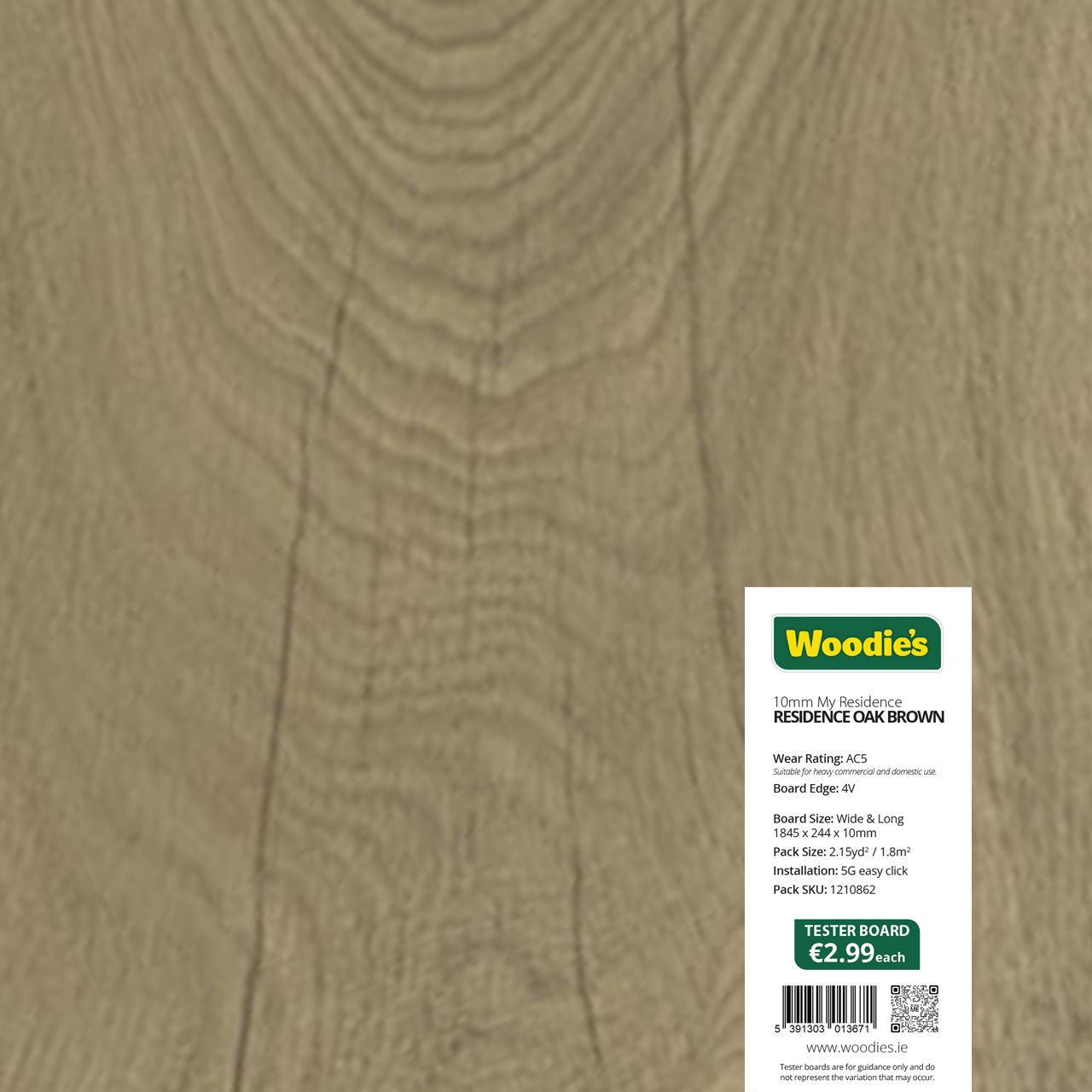 Tester 10mm Residence Oak Brown 