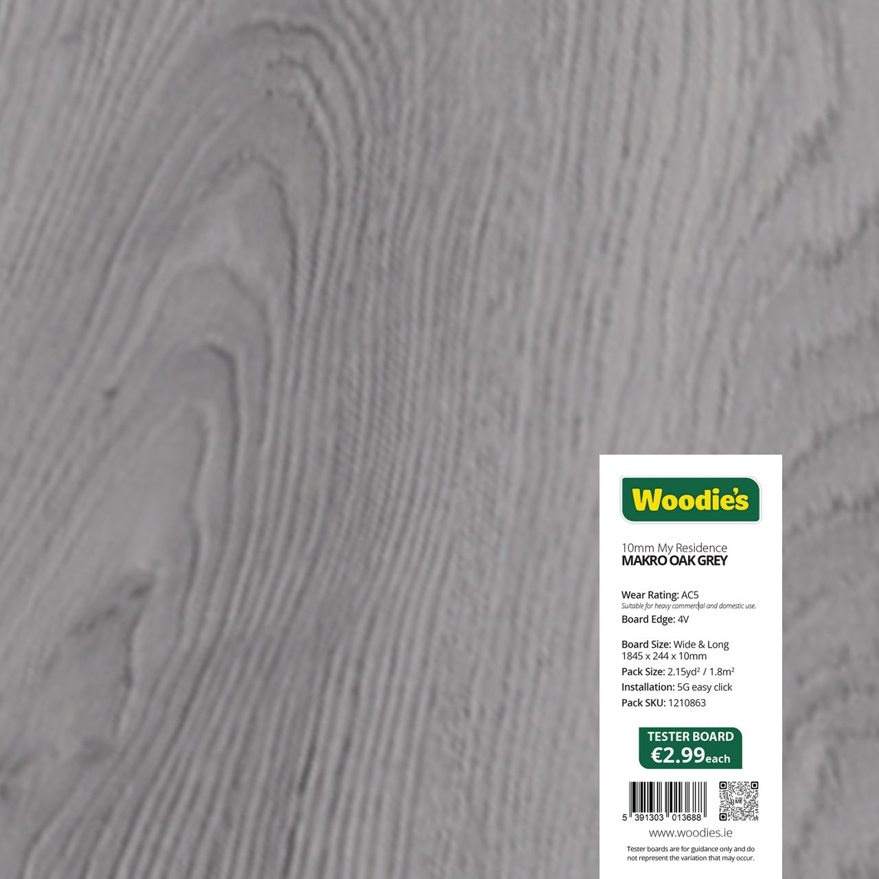Tester 10mm Makro Oak Grey 