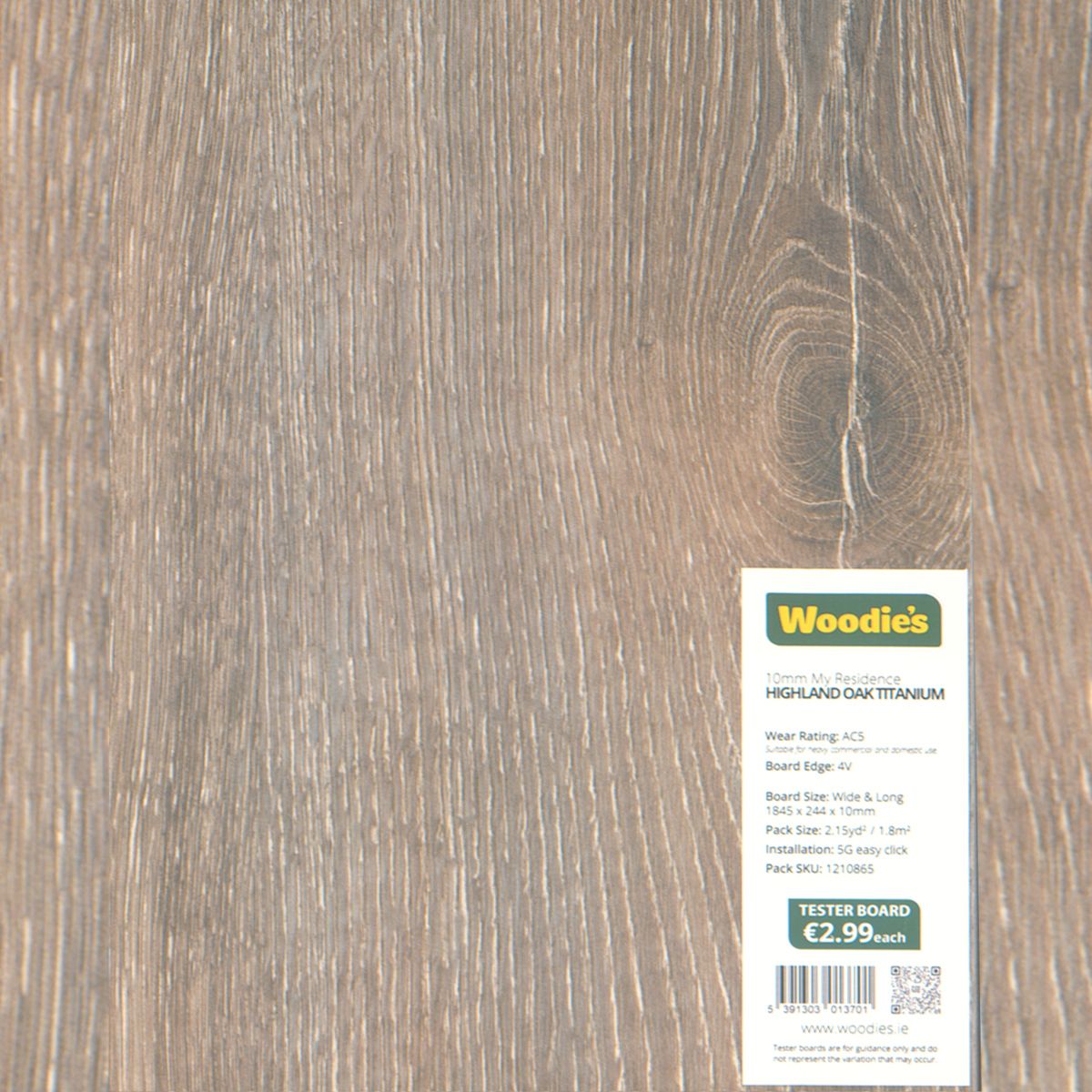 Tester 10mm Highland Oak Titanium 