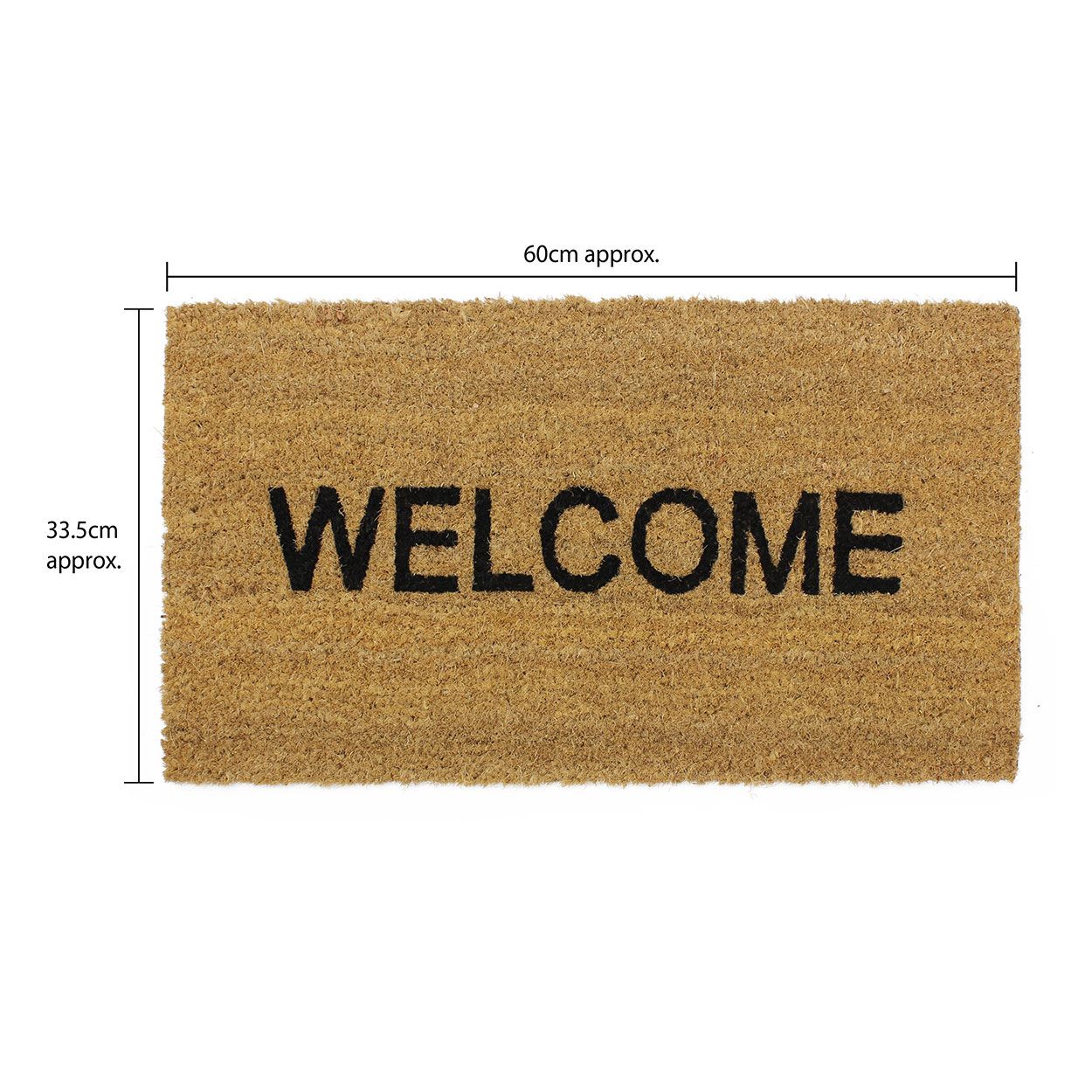 Latex Coir - Welcome Mat 33.5cm x 60cm