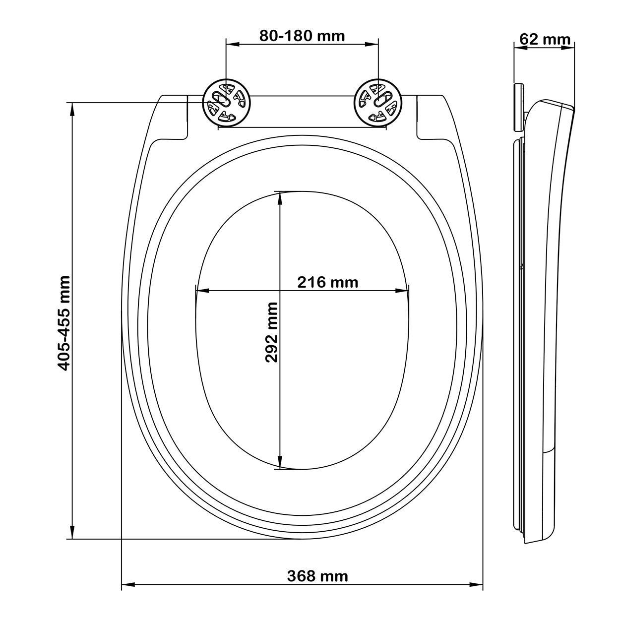 Bemis Click and Clean Silent Toilet Seat